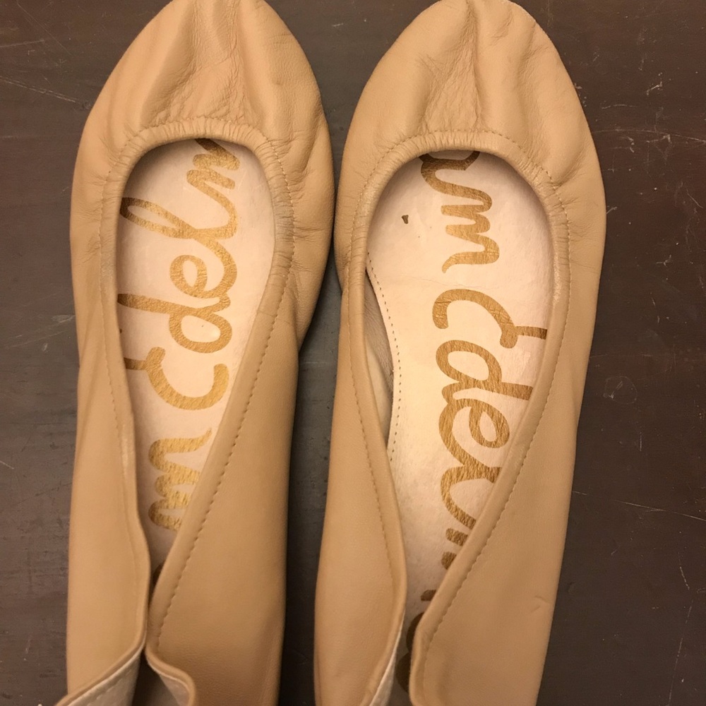 Sam Edelman nude leather Felicia flats